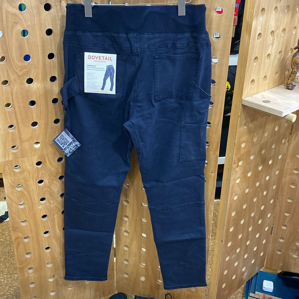 New! Dovetail Workwear, multiple size, Christa DIY, Sulfur Navy Stretch Twill - Picture 3 of 12